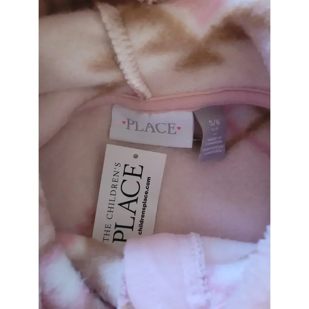 The Children’s Place‎ Girls Sherpa Zip Up Hoodie - pink